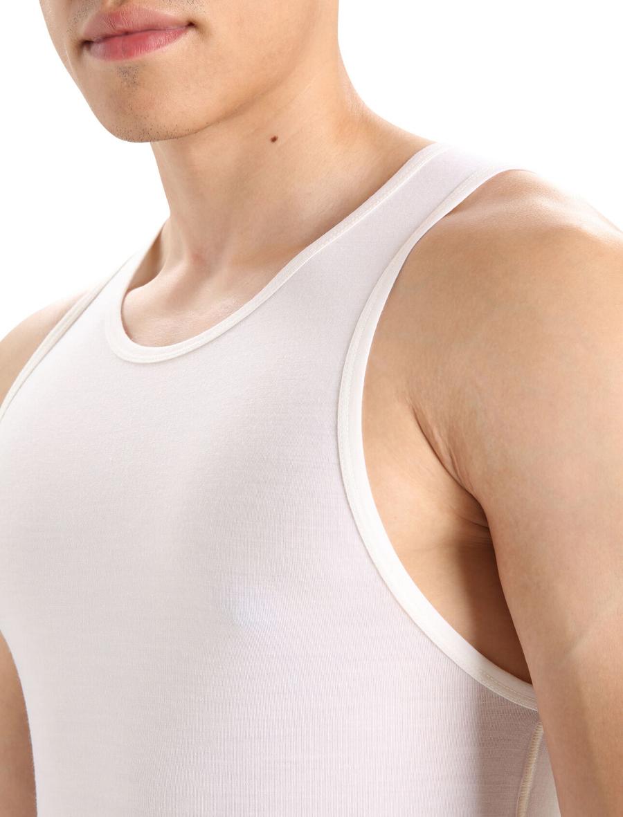 Snow Icebreaker Merino Anatomica Tank Top Men's Underwear | AU 1286RVDW